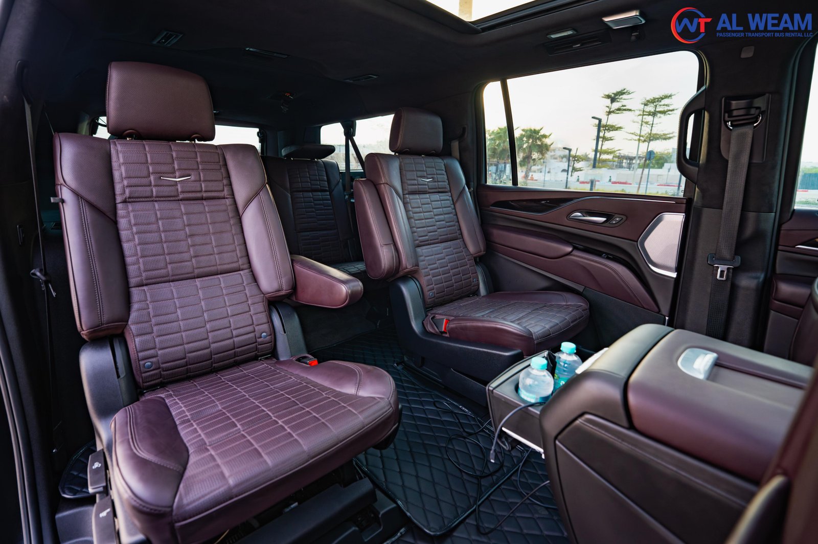 LUXURY interior of the SUV Cadillac Escalade