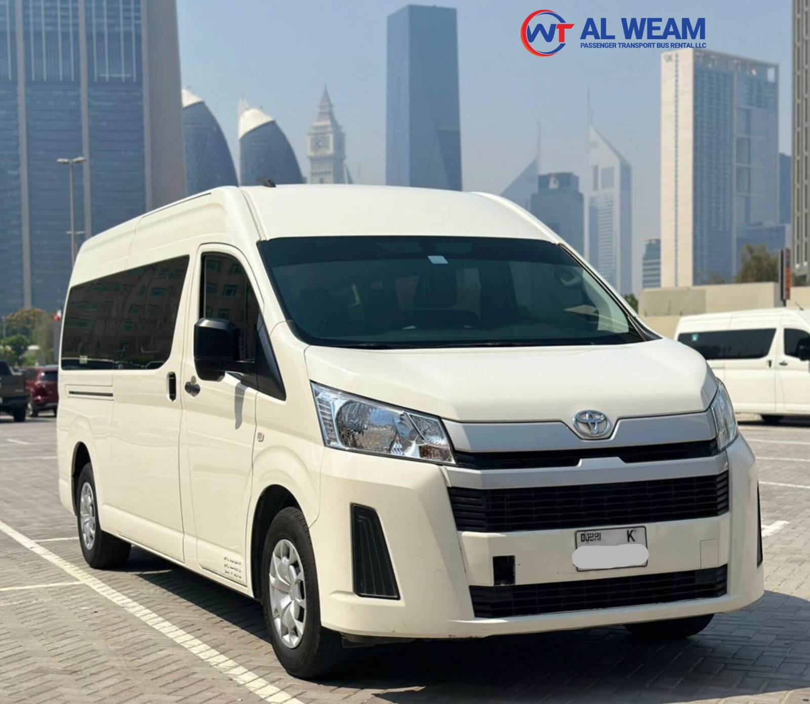 11 pax van front view