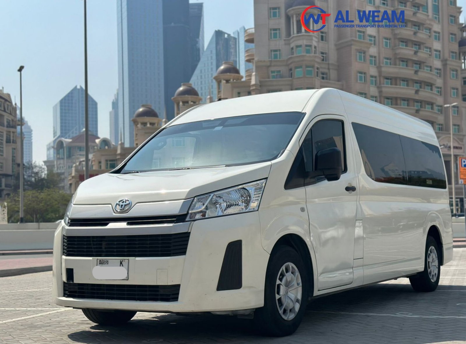 Toyota Hiace 11 seater van rental dubai