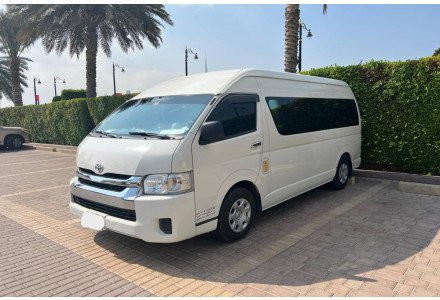 15 Seater Van Rental in Dubai - Toyota Hiace with Driver