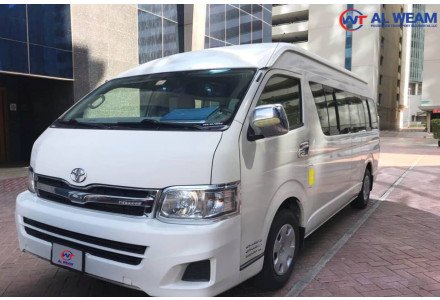 15 Seater Van Rental in Dubai - Toyota Hiace with Driver